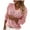 Pink, variant on Vedolay Knit Sweater for Women 2023 Long Sleeve Pullover Striped Plus Size Knitted Sweaters Tops Black,M