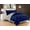 Blue, variant on Elegant Comfort All Season Comforter and Year Round Medium Weight Super Soft Down Alternative Reversible 3-Piece Comforter Set, King, Navy/Silver
