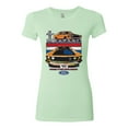 thumbnail image 2 of Wild Bobby Mustang Powered by Ford Performance Cars and Trucks Women Slim Fit Junior Tee, Mint, Small, 2 of 6