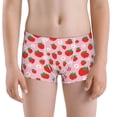 thumbnail image 5 of Yiaed Hand Drawn Strawberry Print Boys' Boxer Briefs Cotton Casual Stretch Comfort Boys Boxers - Kids Boxer Briefs Underwear for Boys (6-18)-X-Large, 5 of 5