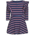 thumbnail image 2 of Tommy Hilfiger Infant Girls Striped Ribbed Knit Dress And Panty 2 Piece Set, 2 of 2