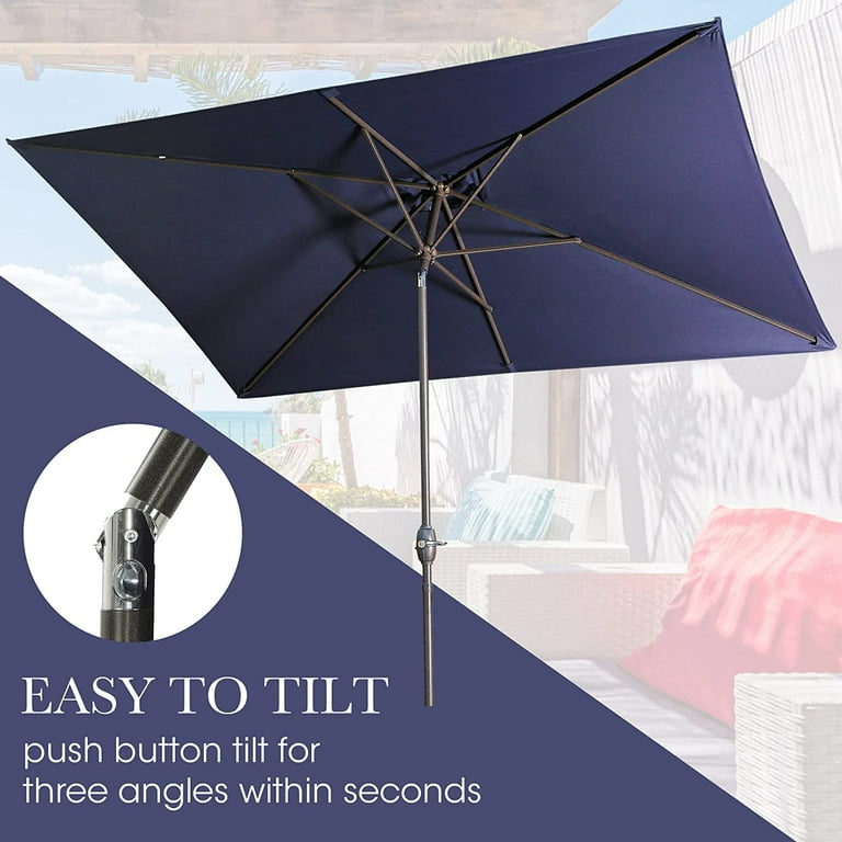 11 white patio umbrella 11' x 11' Ferrara 300