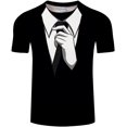 thumbnail image 1 of Xishao Camisetas Hombre Baratas Ties 3D Ties Ties De Verano De Hombres T Shirt Camisetas Camiseta Retro Corbata Traje 3D Impresión 3D Camiseta De Manga Casual Manga De Manga De Manga Divertida Tops> Xishao ropa, 1 of 2