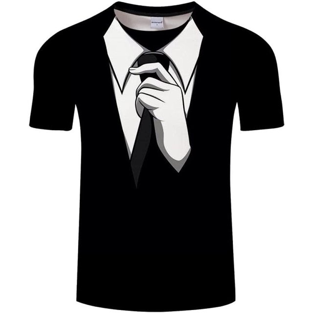 Xishao Camisetas Hombre Baratas Ties 3D Ties Ties De Verano De Hombres T Shirt Camisetas Camiseta Retro Corbata Traje 3D Impresión 3D Camiseta De Manga Casual Manga De Manga De Manga Divertida Tops> Xishao ropa