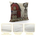 thumbnail image 4 of Shiartex 4th of July American Flag Decorative Throw Pillow Cover, Patriotic America Farm USA Farmhouse Home Decor Cushion Case for Sofa Couch White, 4 of 5
