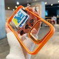 thumbnail image 2 of Transparent Bumper Shockproof Case For Apple iPhone 15 14 13 12 11 16 Pro Max Plus Metal Camera Protection Ring Lens Stand Cover Orange For iphone15Promax, 2 of 6