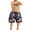 Dark Blue Child, variant on Family Father Son Summer Swimwear, Quick Drying Leaf Flower Print Shorts Bathing Suit