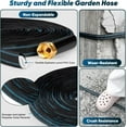 thumbnail image 2 of Garden Hose 50ft, Non-Expanding, Lightweight, Leak-Proof Metal interface, No-Knots, Portable, Wear-Resistant, Sturdy, Flexible, 3/4GHT, Water Hose for Yard, Garden, 2 of 6