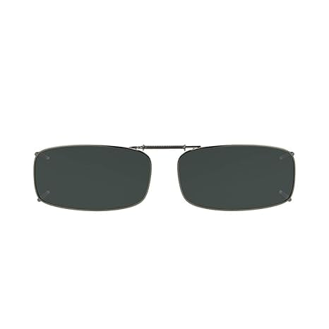 Solar Shield 54R8 Full Frame Polarized Gray Lens Clip on Sunglasses
