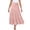 Pink, variant on Floral Skirt for Women Summer Casual Summer Midi Skirt Women's Solid Color Elastic Waist Binding Large Pleated Skirt High Waist Half Skirt Dark Blue M