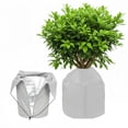 thumbnail image 1 of 45x50cm Grey PP Plant Frost Protection Cover with Drawstring & Lock - Insulated Aluminum Lined Winter Freeze Shield for Small/Medium Shrubs, Potted Trees, Roses - Reusable Outdoor Plant Warmer &, 1 of 6
