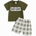 thumbnail image 4 of NIEWTR Baby Toddler Boy Clothes 12 18 24 Months 2T 3T 4T Summer Set Cute Animal Print T-Shop and Solid Color Shorts Breathable Daily Wear(Green,18-24M), 4 of 4