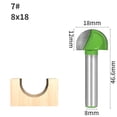 thumbnail image 2 of 8mm Shank Cover Box Bit Router Bit Wood Working Milling Cutter For Wood Bit Face Mill ,Great Multi-Purpose Application, 2 of 3
