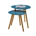 thumbnail image 1 of Pemberly Row 2 Piece Nesting Table Set in Blue, 1 of 3