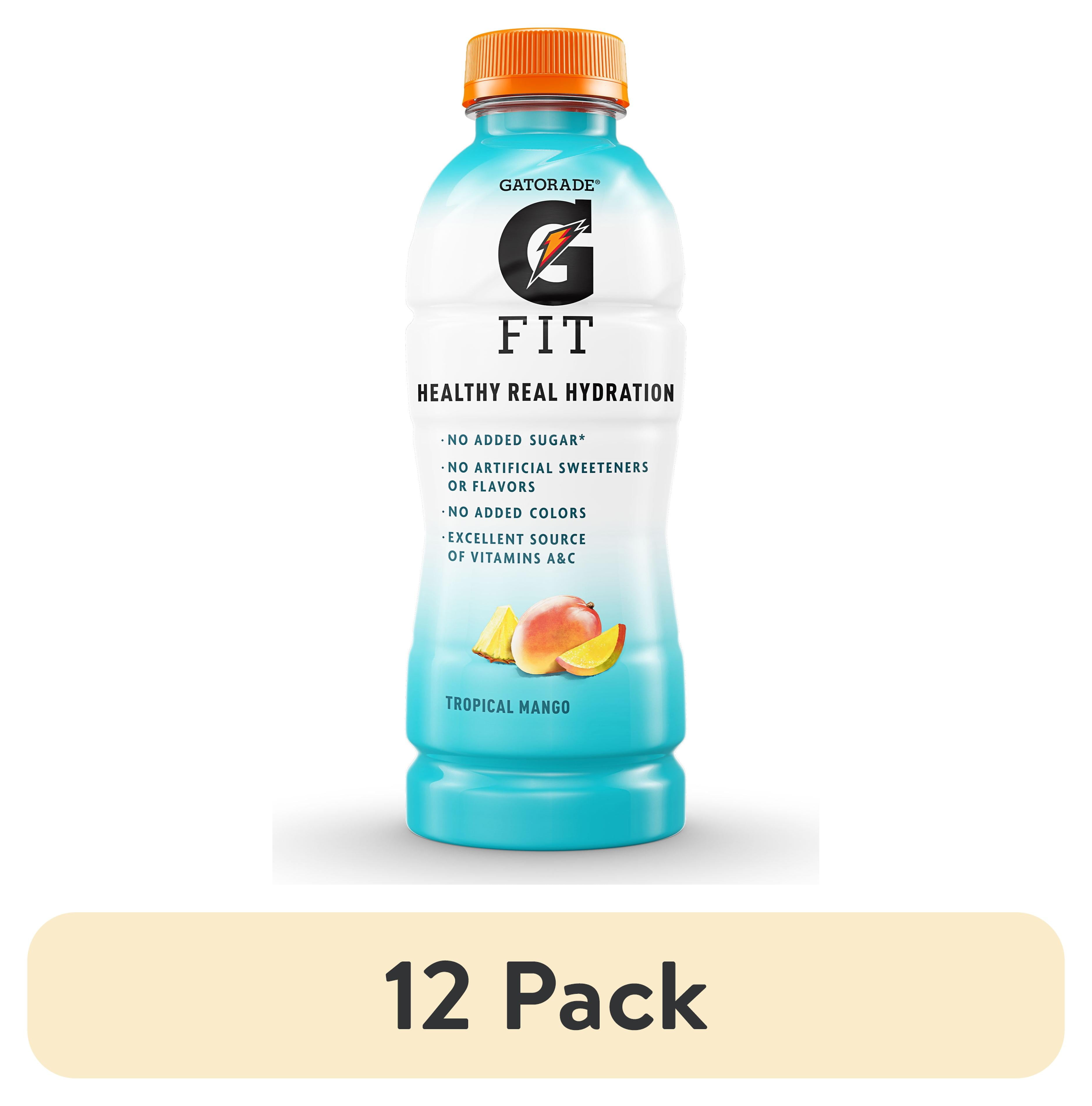(12 pack) Gatorade Fit Tropical Mango Sports Drink, 16.9 fl oz, 1 Count Bottle