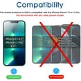 thumbnail image 6 of (3 Pack) amFilm iPhone 14 /iPhone 13 / iPhone 13 Pro Tempered Glass Screen Protector (6.1"), 6 of 6