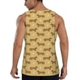 thumbnail image 3 of Fotbe Dachshund Dog Puppy Pattern Men's Quick Dry Workout Tank Top Gym Muscle Tee Fitness Bodybuilding Sleeveless T Shirt Breathable Workout Shirt-Small, 3 of 9