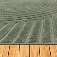 thumbnail image 3 of Paco Home Modern Area Rug with Curved Bow Pattern – Minimalist Design in Green - 2'8" x 4'11" (3'x5'), 3 of 6