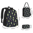 thumbnail image 2 of Disketp Dinosaur Astronaut Large Capacity Backpack Lunch Bag Pencil Case Combination 3 Piece Set for Student, 2 of 7