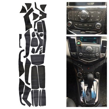 28x Carbon Fiber Interior Trim Wrap Stickers – For Chevrolet Cruze 2009-2015
