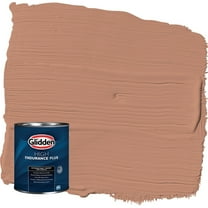 Glidden HEP Terrazzo Tan / Orange Semi-Gloss Exterior Paint with Primer, 1 Quart