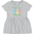 thumbnail image 3 of Inktastic Funny Easter Just Chillin' with My Peeps Girls Baby Dress, 3 of 5