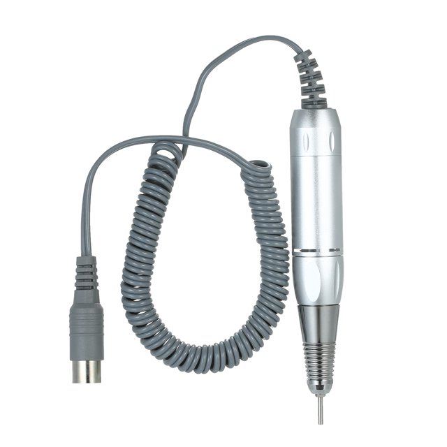 Taladro eléctrico profesional para decoración de uñas, bolígrafo con mango para limar y pulir, herramienta de manicura y pedicura, accesorios para decoración de uñas, color plateado