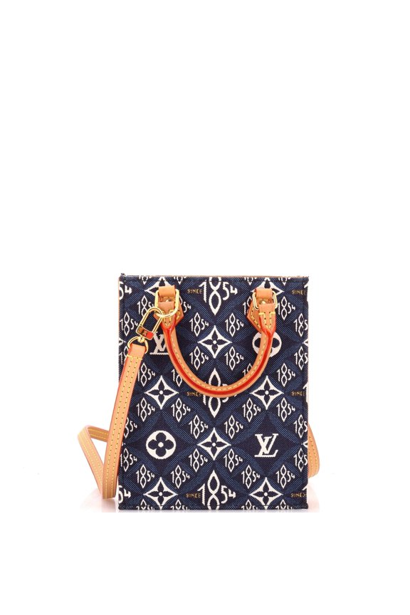 Pre-Owned Petit Sac Plat Bag Limited Edition Since 1854 Monogram Jacquard By Rebag
