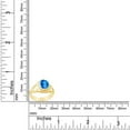 thumbnail image 4 of AFFY Celtic Lady's Simulated Blue Topaz Ring In 14K Yellow Gold Plated 925 Sterling Silver Jewelry for Ladies, Ring Size 14, 4 of 4