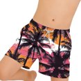 thumbnail image 4 of ITSAME Boys Swim Trunks, Fashion Print Quick-Dry Elastic Waist Summer Casual Beach Swim Shorts Multicolor 14-15T, 4 of 7