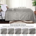 thumbnail image 3 of BNM Fleece Diamond Fluffy Blanket, Throw XL, Platinum, 3 of 7