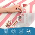 thumbnail image 3 of Yayeee Kitchen Curtains Tier Pair Light Filtering 27"x24" Rod Pocket Short Cafe Window Panel, White Gingerbread Houses, 3 of 7