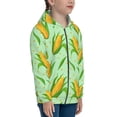 thumbnail image 5 of Naloa Corn 7 Teenage Zipper Hoodie, Long Sleeve Zip Up Hoodies Casual Jackets Tops for 7-12 Years-Medium, 5 of 6
