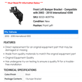 thumbnail image 2 of Front Left Bumper Bracket - Compatible with 2002 - 2018 International 4300 2003 2004 2005 2006 2007 2008 2009 2010 2011 2012 2013 2014 2015 2016 2017, 2 of 2