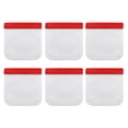 thumbnail image 1 of Sacs de Rangement Alimentaires Réutilisables 6 Pcs Sacs de Congélation Réutilisables, 1 of 5