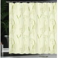 thumbnail image 3 of Ambesonne Botanical Shower Curtain, Nature Art Various Herbs, 69"Wx84"L, Khaki Pale Green, 3 of 4