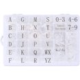 thumbnail image 1 of Letter Board Letters, 674 PRE-Cut Characters Letter Organizer Box (3/4 and 1 Inch) with Sorting Tray, White, 1 of 5