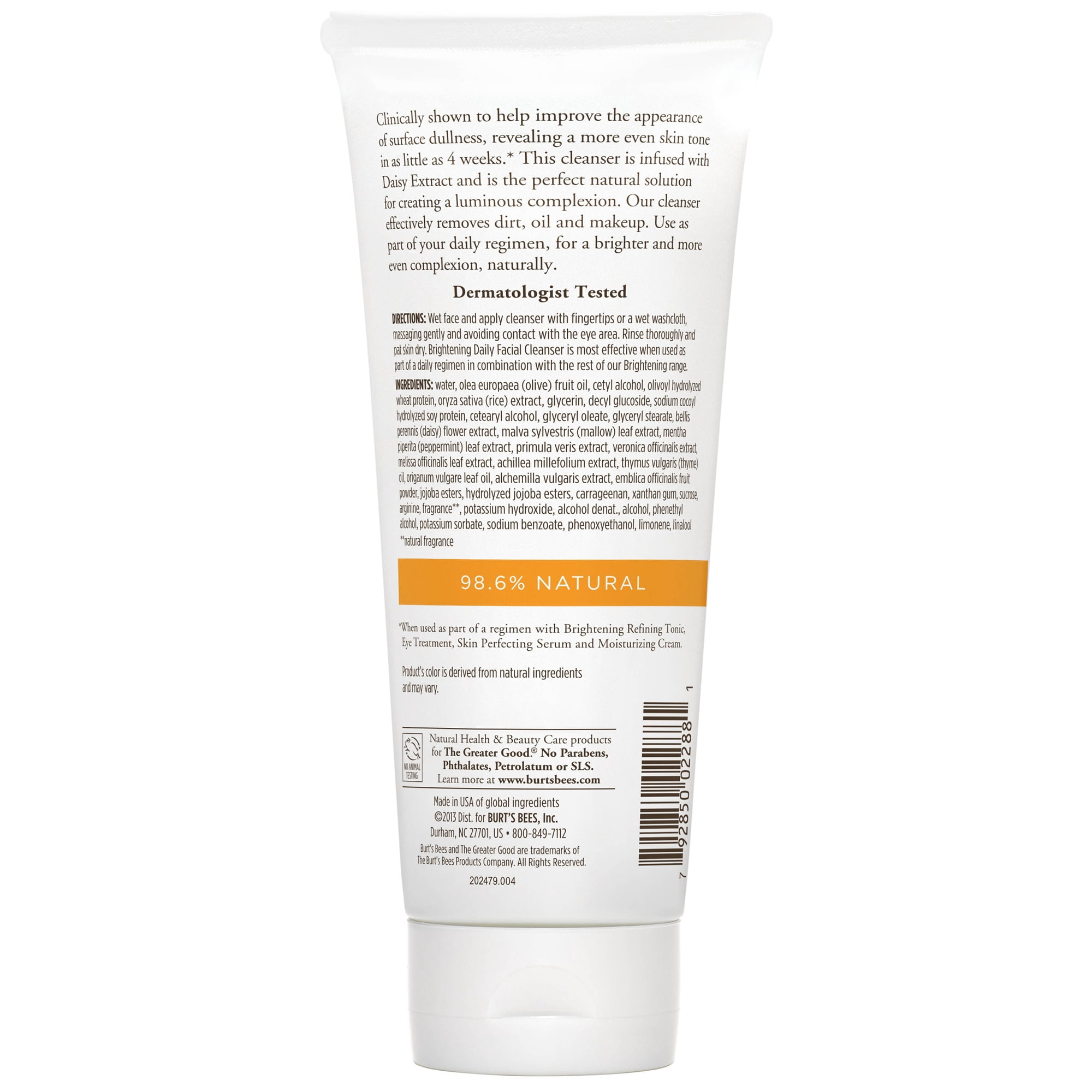 burt's bees daily facial cleanser