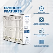 Trion Air Bear 16 x 25 x 5 Inch MERV Air Purifier Filter Replacement, White