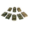thumbnail image 3 of Kits de Modelos de Tanque 1/72 de 8 Piezas, Juegos de Rompecabezas, Simulación 4D, Ensamblaje DIY para Colección de Juguetes Educativos, Recuerdo, Exh Estilo B, 3 of 10