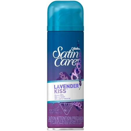 Gillette Satin Care Shave Gel, Lavender Kiss, 7 Oz