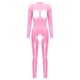 thumbnail image 3 of Catsuit de látex para mujer, trajes brillantes de aspecto húmedo, charol erótico, leotardo con entrepierna abierta, ropa de discoteca de baile en barra, 3 of 5