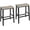 Greige + Black, variant on Bar Stools, Set of 2 Bar Chairs, 23.6 Inch Saddle Stools, Kitchen Counter Seat with Footrests, Industrial Barstools for Dining Room, Kitchen, Counter, Black