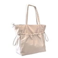 thumbnail image 5 of fenteer Tote Bag Casual Shopping Bag Lightweight Shoulder Bag for Summer Work Travel apricot, 5 of 8
