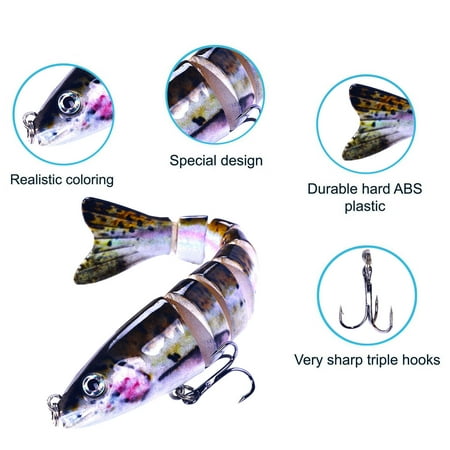Coollooc Fishing Lure 3D Eyes Biomimetic Lure Soft Bait Soft Bait Swim baits Plastic Lure Tackle 12 Colors