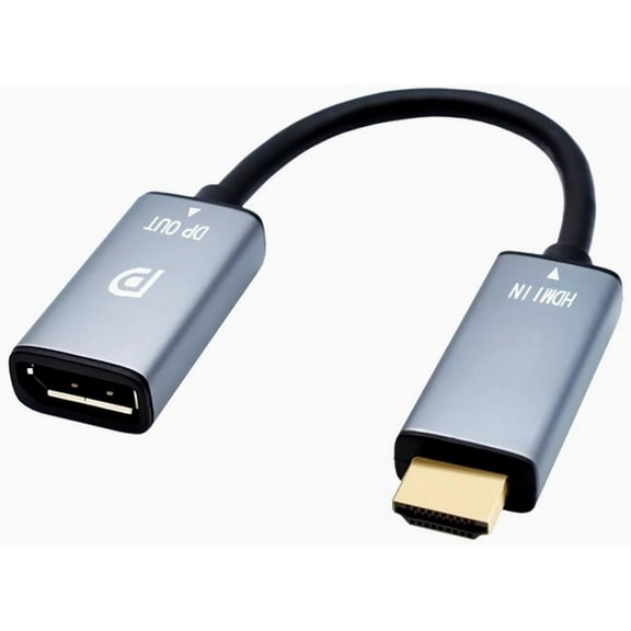 HDMI to DisplayPort Adapter 4K@60Hz High Speed HDMI Male to DP Female Converter Cable Compatible for PC Graphics Card Laptop Mini NS PS5/4 Xbox One/360