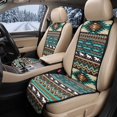 thumbnail image 2 of Chririnla Horse Geometric Pattern Car Seat Covers for Most Vehicles, Machine Washable Airbag Compatible Car Front Seat Covers 2 Pack Polyester Front Car Seat Protector, 2 of 7