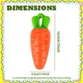 thumbnail image 3 of Indestructible Carrot Dog Toy for Aggressive Chewers with Squeaky, Rubber Tough Dog Squeaky Chew Toys Teeth Cleaning Toy for Large, Medium and Small Breeds, 3 of 10