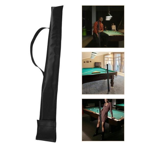 DEMACRIO Cue Stick Case 1Set Black Pu Fabric Billiard Cue Stick Bag Protection Carrying Storage For Outdoor Activities