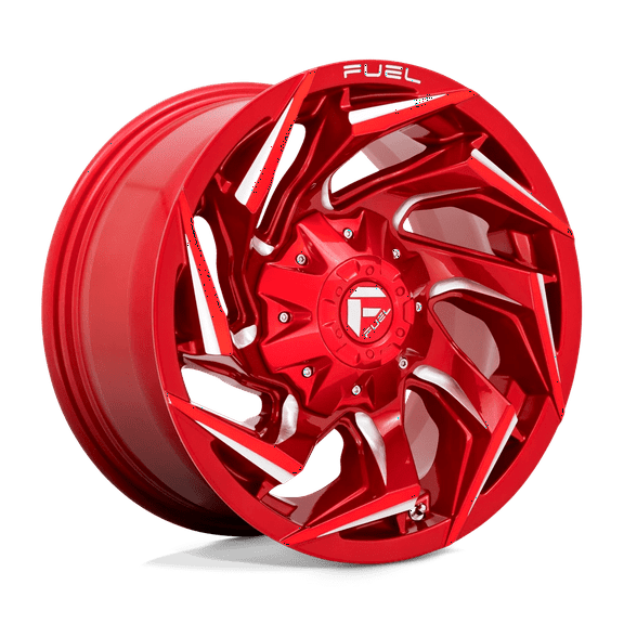 Fuel 1PC Aluminum Rim D754 REACTION 24X12in Candy Red Milled Finish, D75424208247